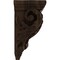 Ekena Millwork 2 1/4"W x 2 1/4"D x 4 1/4"H Extra Small Acanthus Wood Corbel, Walnut CORW02X02X04ACWA - alternate 3